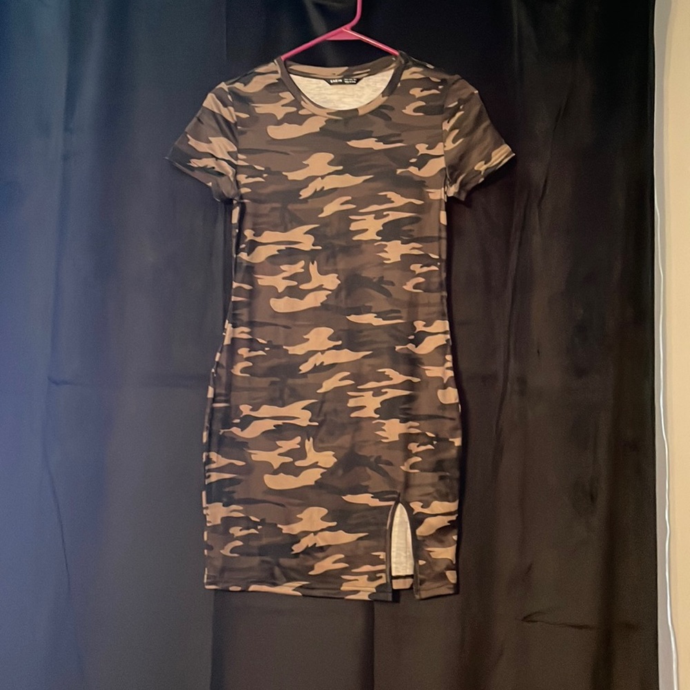 Shein camo mini dress
